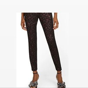 High waisted pull on slim leg pants